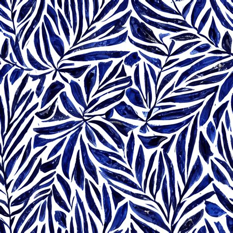 Blue Floral Pattern · Creative Fabrica