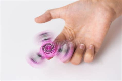 Close Up Of Fidget Spinners On White Background Stock Photo - Image of figet, three: 98986610