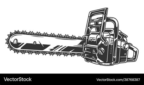 Professional chainsaw vintage concept Royalty Free Vector