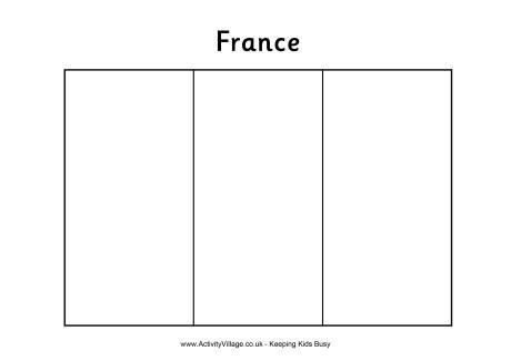 France Flag Colouring Page | Free Printable