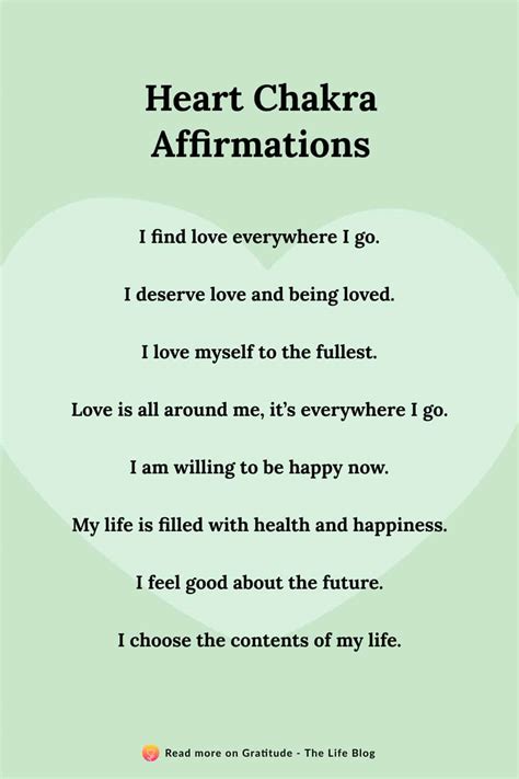 100 Heart Chakra Affirmations for Unending Love and Joy