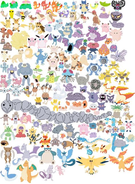 drew the first 151 pokemon | 151 pokemon, Pokemon, Pokemon 20