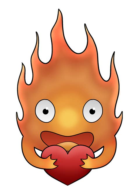 Calcifer Sticker | Brittanys Designs in 2024 | Calcifer, Character design, Painted rocks