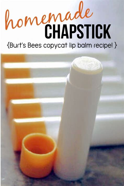 DIY Burts Bees Copy Cat Chapstick | Happy Money Saver in 2021 | Diy lip ...