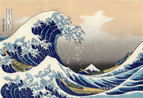 Great Wave of Hokusai Large Poster print Classic Japanese art Ocean ...