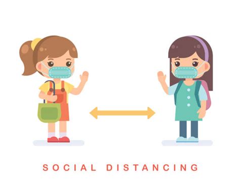 Social Distancing Kids Illustrations, Royalty-Free Vector Graphics ...