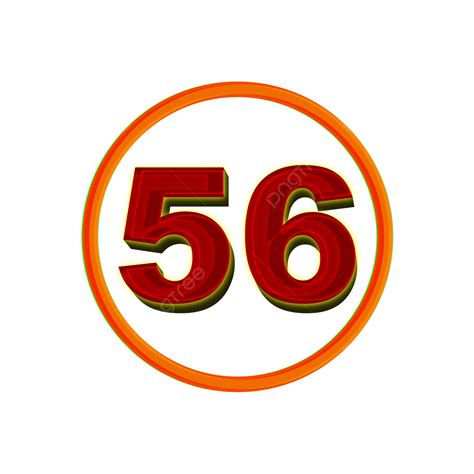 Number 56 56 Number Arractive Number Png Transparent Clipart Image | Images and Photos finder