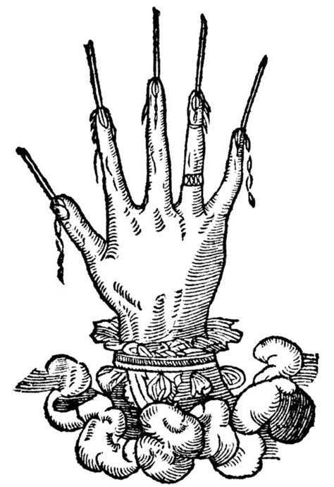 hand of glory | Occult, Adult coloring book pages, Mystic symbols