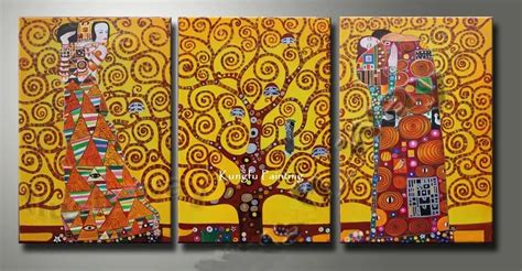 100% hand painted tree of life canvas Gustav Klimt painting replicas ...