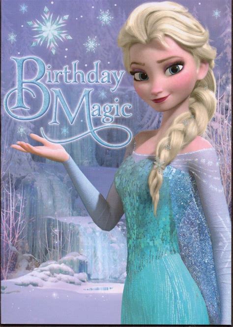 Disney Frozen Elsa the Snow Queen Birthday Magic card | Disney frozen elsa, Disney frozen ...