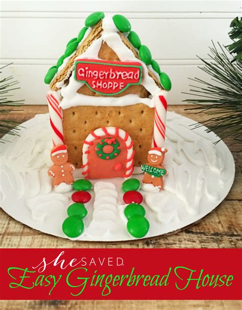 Easy Gingerbread House Recipe - SheSaved®