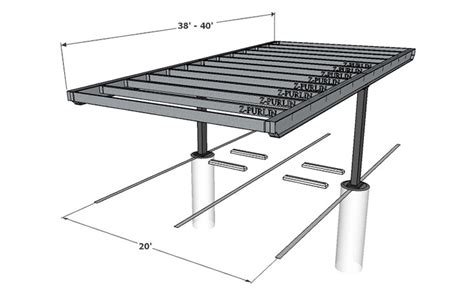 Single Column Double Flat — Carport Structures Corp.