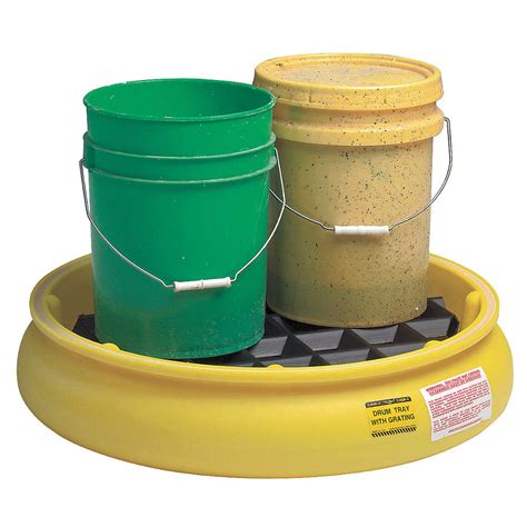 GRAINGER APPROVED 1615 Pail Spill Containment Pallet | eBay