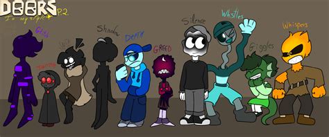 All doors entities in my style p2 (+ OCs) by KumaDraws334 on DeviantArt