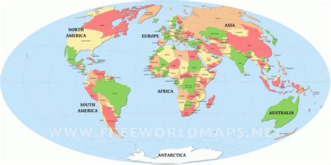 Printable Labeled World Map - Printable Maps