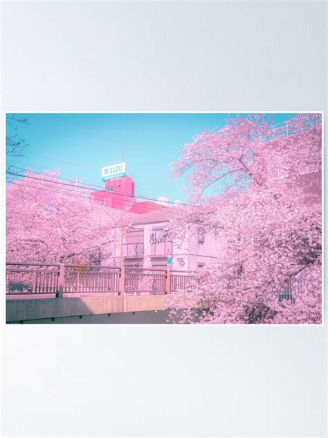 "Spring in Tokyo Vaporwave citypop pink aesthetic vibe" Poster for Sale ...