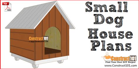 Small Dog House Plans - PDF Download - Construct101