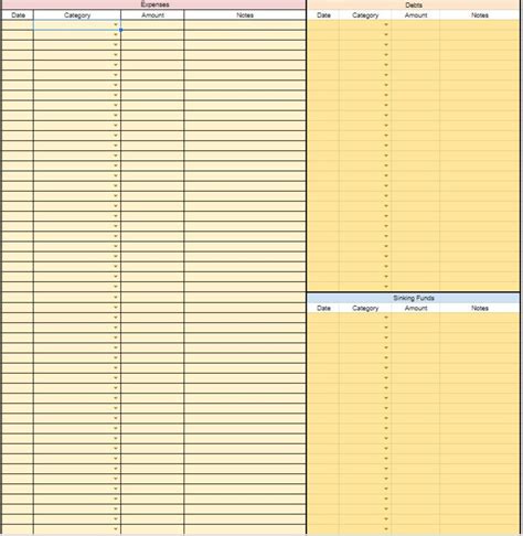 Monthly Digital Budget Template Google Sheets Budget Template Personal Finance Expense Tracker ...