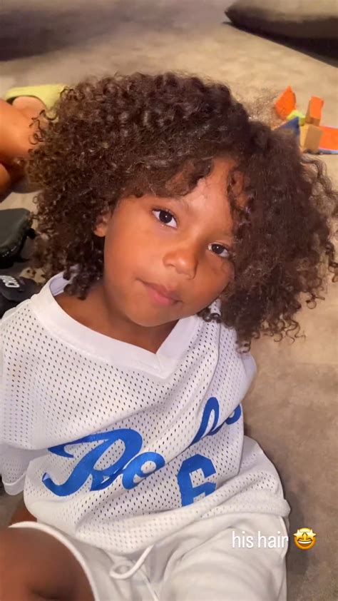 Kim Kardashian shows off son Saint’s hair & says she wishes he ‘wore his natural curls more’ on ...