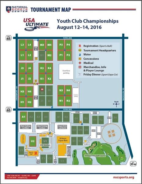 Event Field Map | Play USA Ultimate