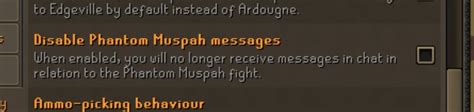 There's a setting that stops Phantom Muspah notifications from showing in your chat : r/2007scape