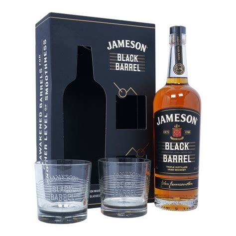 Jameson Black Barrel - 2 Glass Gift Pack - Gift Ideas from The Whisky World UK