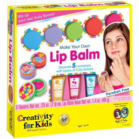 Creativity for Kids Make Your Own Lip Balm - Beginner and Child Craft Kit for Boys and Girls ...