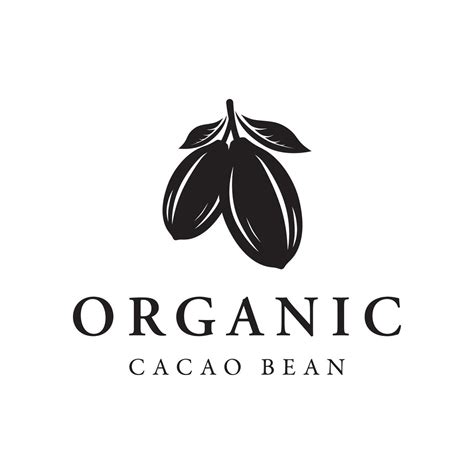 Organic chocolate or cacao fruit logo template design isolated background. 32749141 Vector Art ...