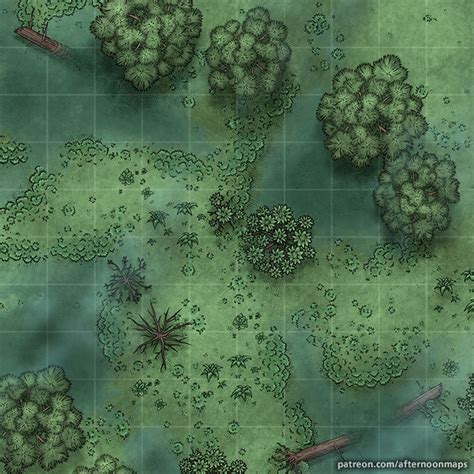 Swamp battle Map, free version by AfternoonMaps on DeviantArt