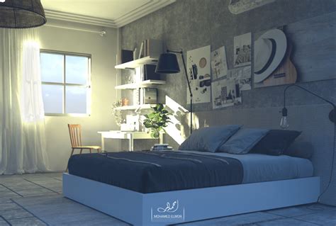 Single Bedroom Interior Design :: Behance