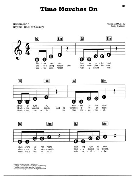 Time Marches On by Tracy Lawrence Sheet Music for E-Z Play Today at ...