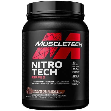 MuscleTech NitroTech Ripped Whey Protein Powder, Muscle-Building ...