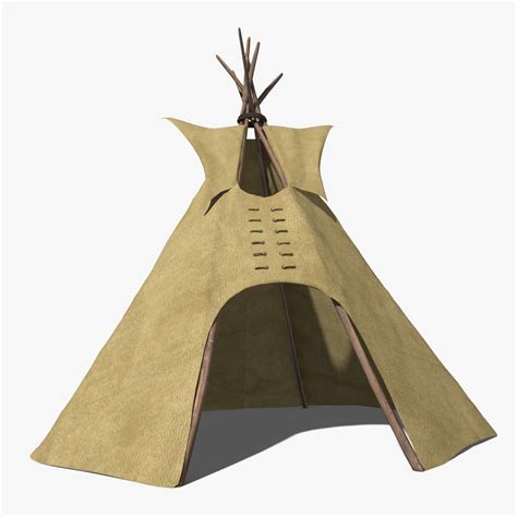 3d model of tipi tent