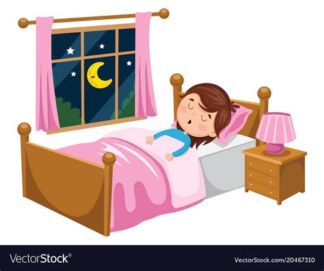 Kid sleeping vector image on VectorStock | Kids vector, Children illustration, Kids sleep