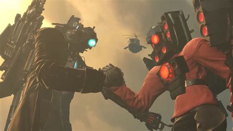 Titan Cameraman and Titan Speakerman Handshake by MrNexaliusDA on DeviantArt