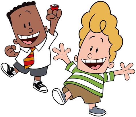 George, Harold - Black Character Captain Underpants (584x503), Png Download