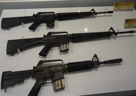 M16 rifle variants | An M16A1, an M16 and a XM177E2. | guineapig33 | Flickr