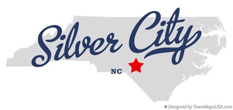 Map of Silver City, NC, North Carolina