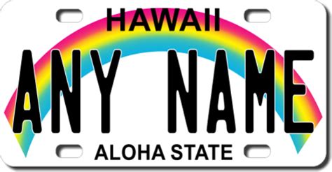 Personalized Hawaii License Plate for Bicycles, Kid's Bikes, Carts ...