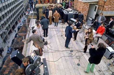 Colour photos of The Beatles' iconic rooftop concert, 1969