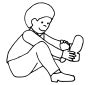 Put on Shoes Picture for Classroom / Therapy Use - Great Put on Shoes ...