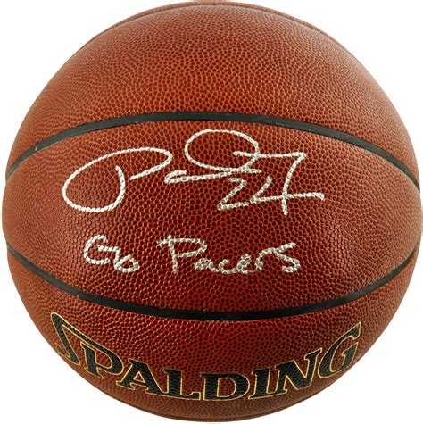 Paul George Autographed Basketball - Go Pacers - Mounted Memories -Item ...