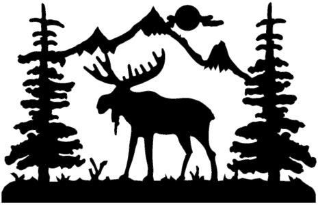 Bull Moose wall art (Powered by CubeCart) | Moose silhouette, Moose wall art, Moose clipart