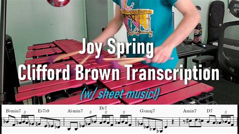 Joy Spring - Clifford Brown Transcription (w/ sheet music!) - YouTube