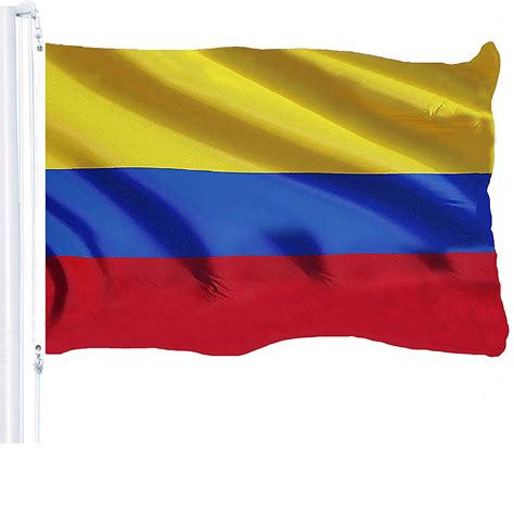 G128 - Colombia Colombian Flag 3x5 ft Printed Brass Grommets 150D ...