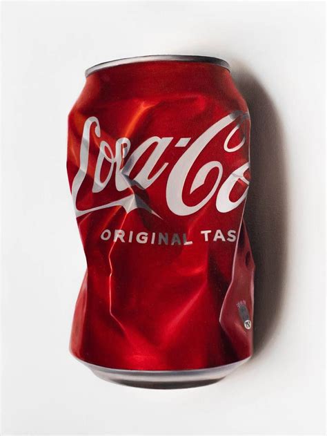 coca can crushed 1710 Painting by Gennaro Santaniello | Saatchi Art