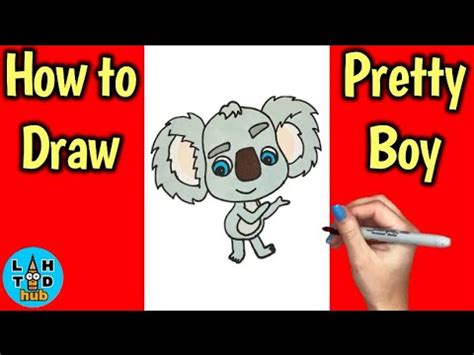 How to Draw Pretty Boy the Koala Bear | Back to the Outback - YouTube