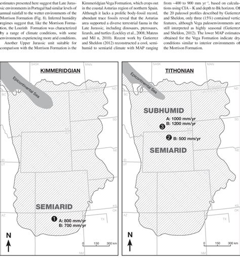 Morrison Formation Fossils Maps