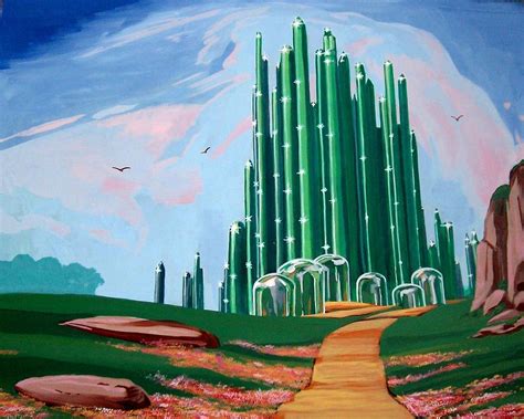 The Emerald City Painting by David Larcom | Fine Art America