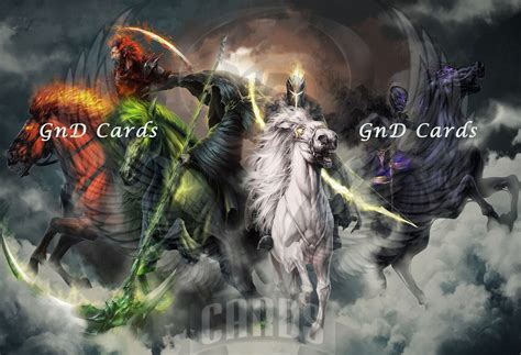 Art Print the 4 Horsemen of Apocalypse 13x19 Inches - Etsy